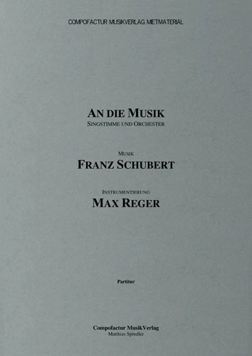 Schubert/Reger An die Musik Score Cover