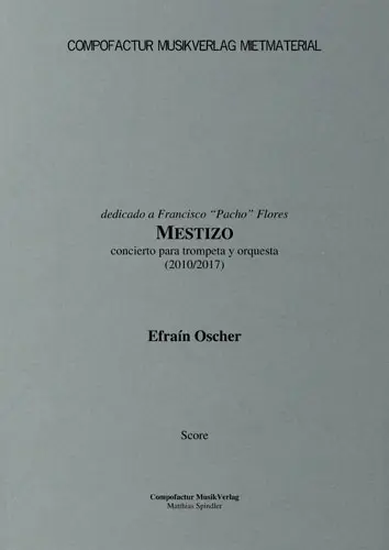 Oscher Mestizo Score Cover