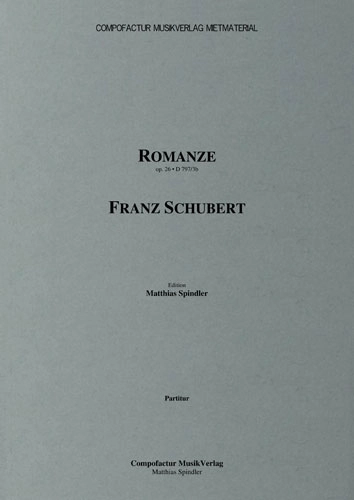 Schubert Romanze Rosamunde Score Cover