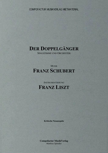 Schubert/Liszt Der Doppelgänger Score Cover